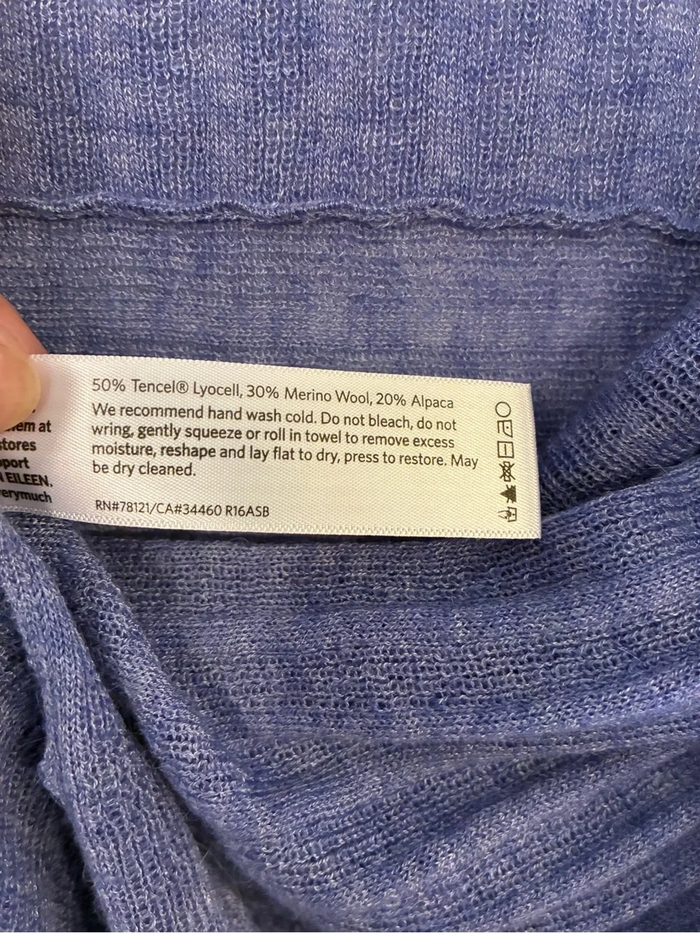 Eileen Fisher Soft Summer Blue Ribbed Open-Front Cardigan XS